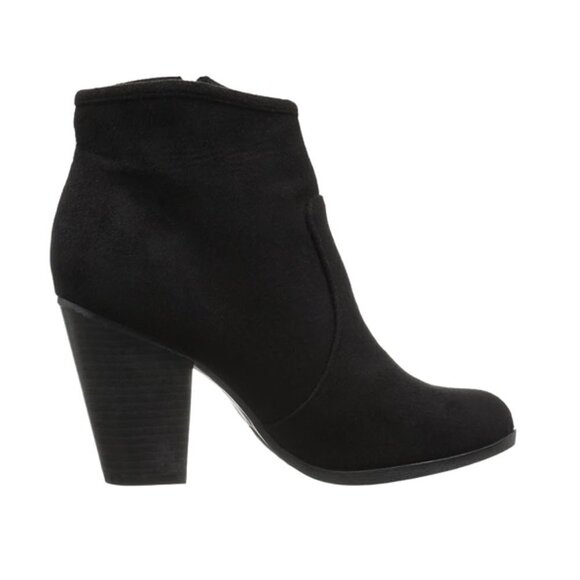 Journee Collection Link Outside Zip Stacked Heel Booties 8.5 - Picture 5 of 13